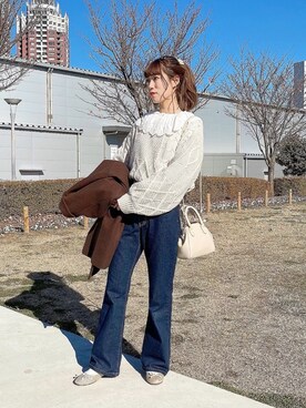 「apres jour（アプレジュール）のアイテム（ジャケット/アウター）」を使った、apres_jourさん（レディース・158cm）の冬コーディネート