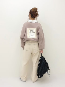 「apres jour（アプレジュール）のアイテム（スウェット）」を使った、apres_jourさん（レディース・158cm）の冬コーディネート