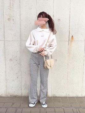 「apres jour（アプレジュール）のアイテム（スウェット）」を使った、apres_jourさん（レディース・158cm）の冬コーディネート