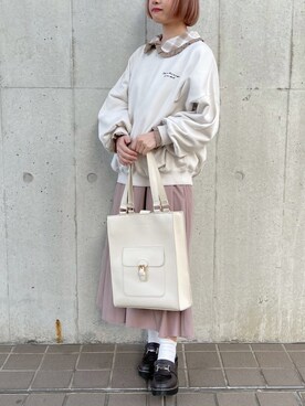 「apres jour（アプレジュール）のアイテム（スウェット）」を使った、apres_jourさん（レディース・153cm）の冬コーディネート