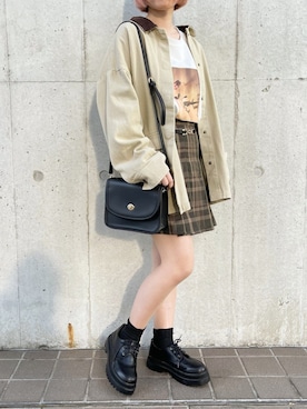 「apres jour（アプレジュール）のアイテム（その他アウター）」を使った、apres_jourさん（レディース・153cm）の春コーディネート
