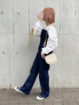 「apres jour（アプレジュール）のアイテム（オールインワン・サロペット）」を使った、apres_jourさん（レディース・153cm）の春コーディネート
