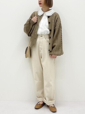 「apres jour（アプレジュール）のアイテム（バレエシューズ）」を使った、apres_jourさん（レディース・153cm）の春コーディネート