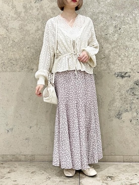 「apres jour（アプレジュール）のアイテム（バレエシューズ）」を使った、apres_jourさん（レディース・153cm）の春コーディネート