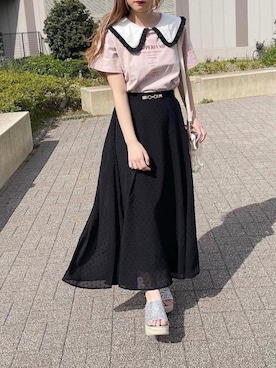 「apres jour（アプレジュール）のアイテム（サンダル）」を使った、apres_jourさん（レディース・153cm）の春コーディネート