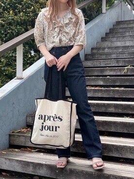 「apres jour（アプレジュール）のアイテム（サンダル）」を使った、apres_jourさん（レディース・153cm）の春コーディネート