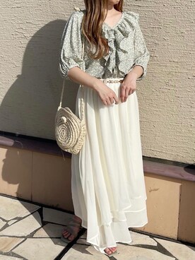 「apres jour（アプレジュール）のアイテム（サンダル）」を使った、apres_jourさん（レディース・153cm）の春コーディネート