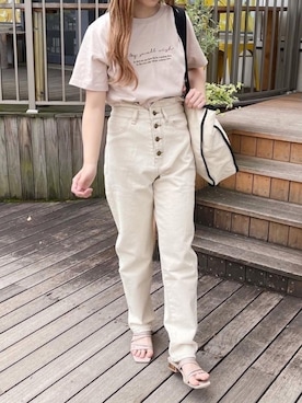 「apres jour（アプレジュール）のアイテム（サンダル）」を使った、apres_jourさん（レディース・153cm）の春コーディネート