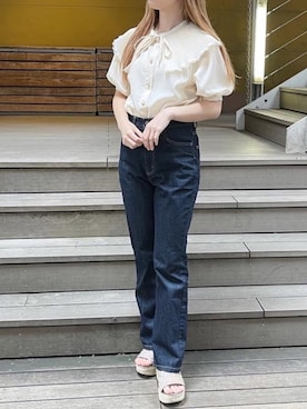 「apres jour（アプレジュール）のアイテム（サンダル）」を使った、apres_jourさん（レディース・153cm）の春コーディネート
