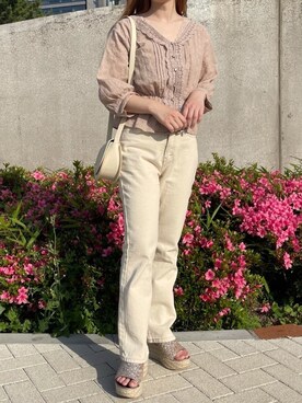 「apres jour（アプレジュール）のアイテム（サンダル）」を使った、apres_jourさん（レディース・153cm）の春コーディネート