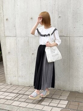 「apres jour（アプレジュール）のアイテム（サンダル）」を使った、apres_jourさん（レディース・153cm）の春コーディネート