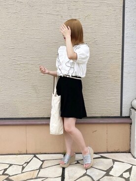 「apres jour（アプレジュール）のアイテム（サンダル）」を使った、apres_jourさん（レディース・153cm）の春コーディネート