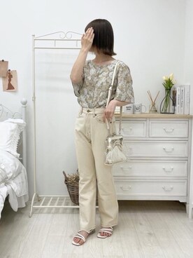「apres jour（アプレジュール）のアイテム（サンダル）」を使った、apres_jourさん（レディース・153cm）の春コーディネート