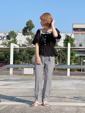 「apres jour（アプレジュール）のアイテム（サンダル）」を使った、apres_jourさん（レディース・153cm）の夏コーディネート