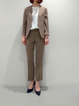 「きれいめスタイル」｜「アイテム（ノーカラージャケット）」を使った、furumotoさん（レディース・164cm）の夏コーディネート