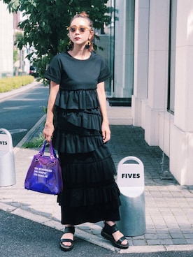 荻原桃子さん(レディース・161cm)の夏コーディネート