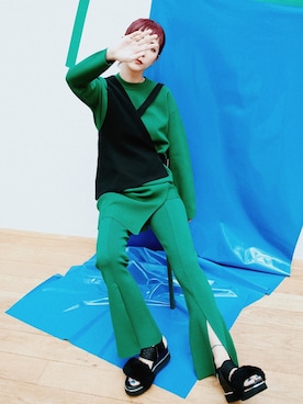 「ニットアップ」｜荻原桃子さん（レディース・161cm）の秋コーディネート