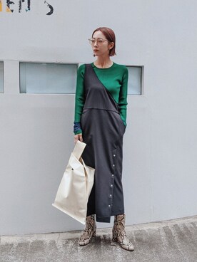 荻原桃子さん(レディース・161cm)の冬コーディネート