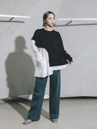 UN3D.（アンスリード）の「シャツドッキングスウェット（スウェット