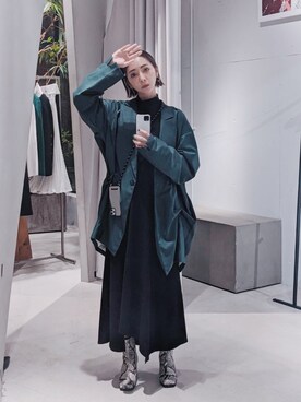 荻原桃子さん（レディース・161cm）の秋コーディネート