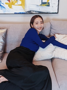 「youtube」｜「アイテム（ワンピース/ドレス）」を使った、荻原桃子さん（レディース・161cm）の冬コーディネート