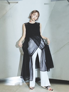 荻原桃子さん（レディース・161cm）の春コーディネート