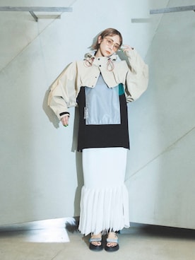 荻原桃子さん（レディース・161cm）の春コーディネート
