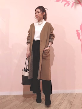 「DRESKIP（ドレスキップ）のアイテム（ジャケット/アウター）」を使った、マニョさん（レディース・153cm）の秋コーディネート