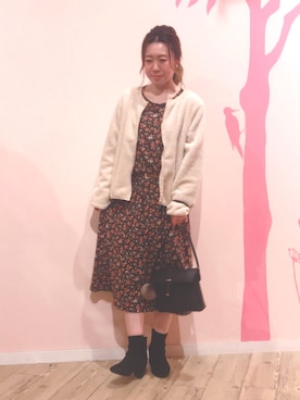 「セットアイテム」｜「アイテム（ブルゾン）」を使った、マニョさん（レディース・153cm）の冬コーディネート