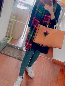 「アイテム（キーホルダー）」を使った、kkamoさん（レディース・160cm）の冬コーディネート