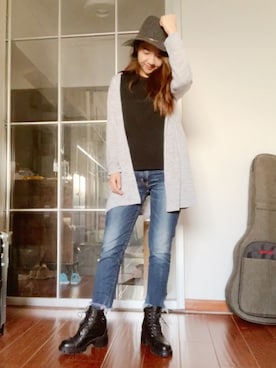 「H&M（エイチ・アンド・エム）のアイテム（アンサンブル）」を使った、kkamoさん（レディース・160cm）の秋コーディネート
