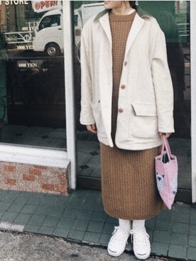 kaoriさん（レディース・158cm）の冬コーディネート