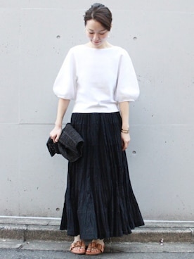 「MARIHA（マリハ）のアイテム」を使った、chikaさん（レディース・165cm）の春コーディネート