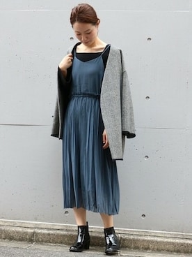 「Noble（ノーブル）のアイテム（ニット/セーター）」を使った、chikaさん（レディース・165cm）の秋コーディネート