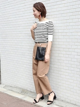 「SMIR NASLI（サミールナスリ）のアイテム」を使った、chikaさん（レディース・165cm）の冬コーディネート