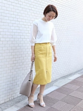 「SMIR NASLI（サミールナスリ）のアイテム」を使った、chikaさん（レディース・165cm）の冬コーディネート