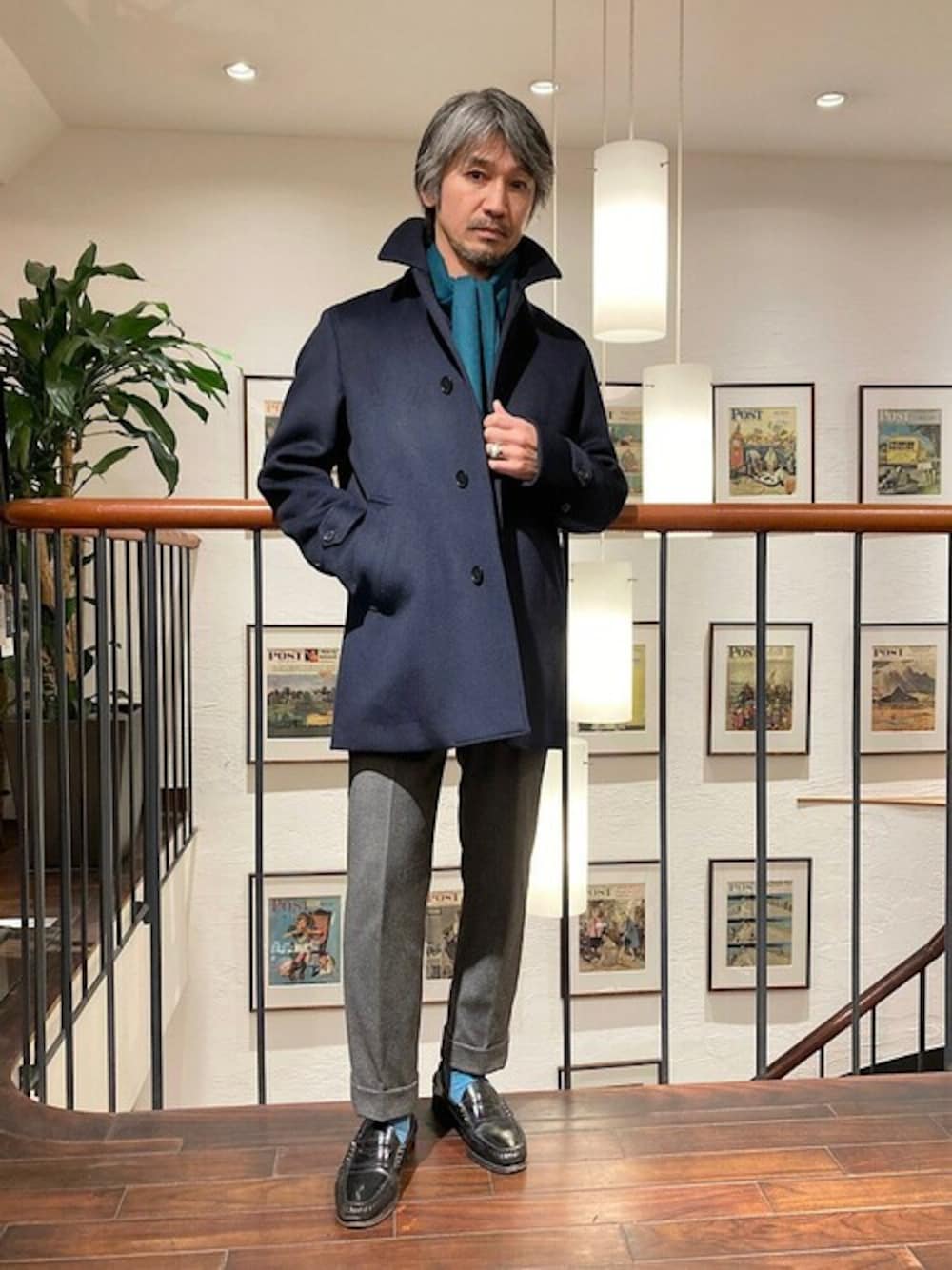 SHIPS: メリノウール 無地 ダブルフェイス ショート カーコートを使っ