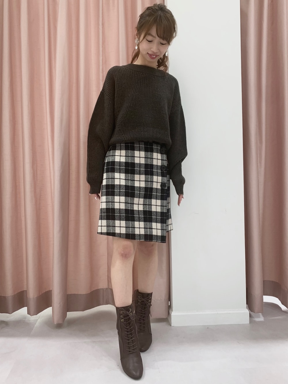 JILLSTUART ♡ ルーチェックラップ台形ミニスカート 楽天市場】【SALE／50%OFF】◇ルーチェックラップ台形ミニ