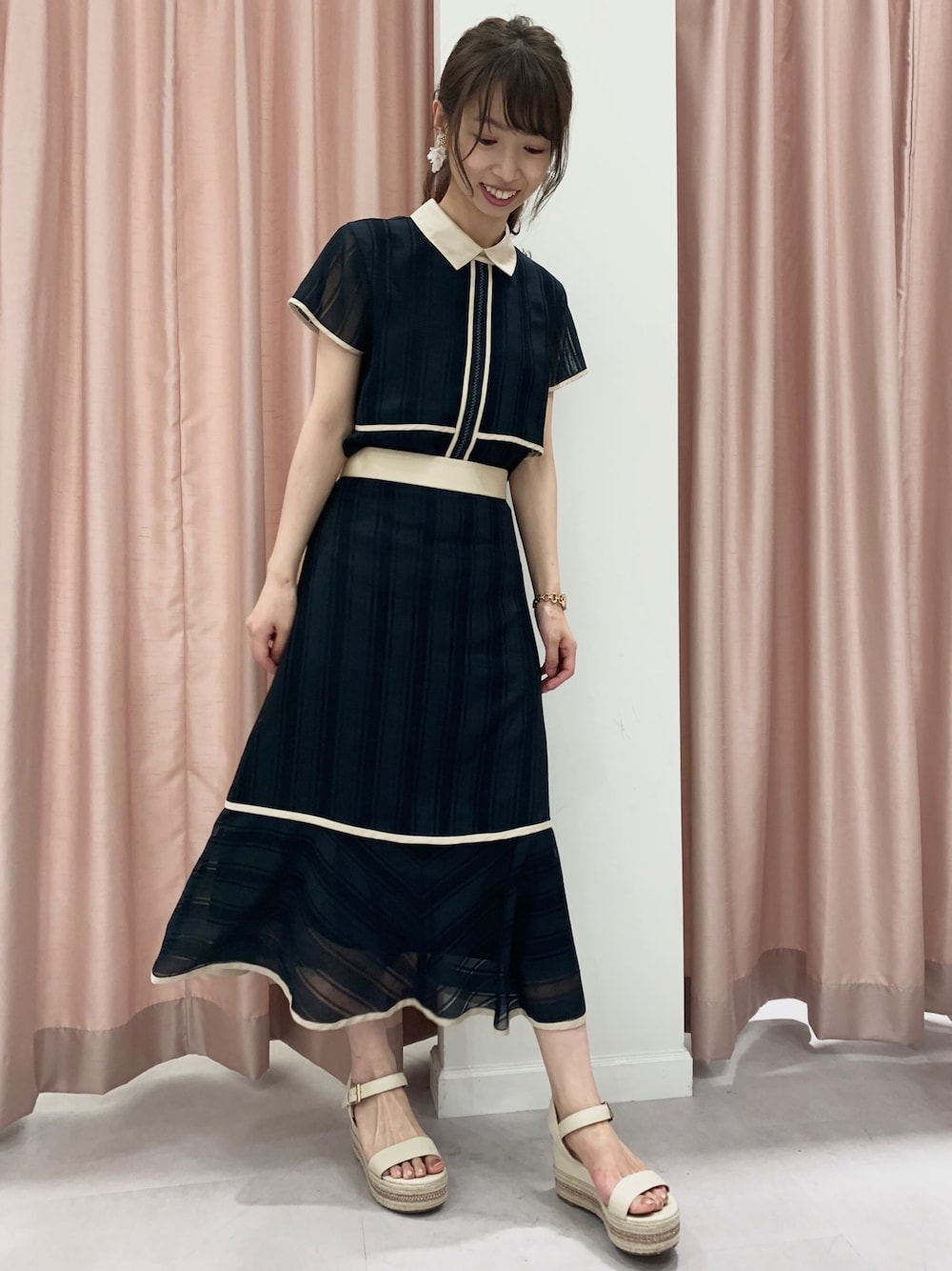 JILL STUART（ジルスチュアート）の「◇《Endy ROBE》ルビー襟付  