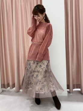 「JILL STUART（ジルスチュアート）のアイテム（ブーツ）」を使った、tomokoさん（レディース・155cm）の秋コーディネート