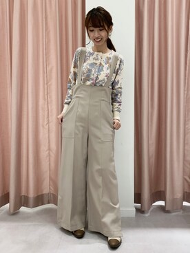 「アイテム（ブーティ、ベージュ系）」を使った、tomokoさん（レディース・155cm）の秋コーディネート