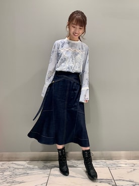 「JILL STUART（ジルスチュアート）のアイテム」を使った、tomokoさん（レディース・155cm）の冬コーディネート