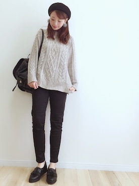 「アイテム（ママ＆ベビー）」を使った、haru さん（レディース・161cm）の秋コーディネート