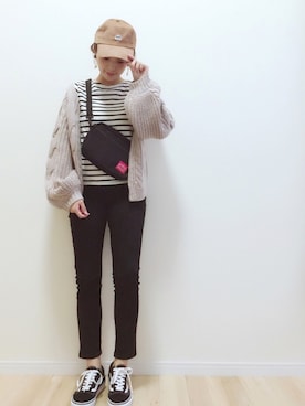 「コーデュロイキャップ」｜haru さん（レディース・161cm）の冬コーディネート