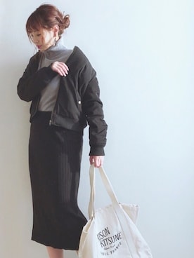 「A part by（アパートバイ）のアイテム（ワンピース/ドレス）」を使った、haru さん（レディース・161cm）の冬コーディネート