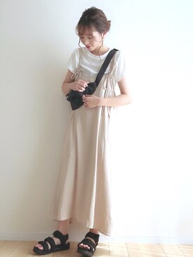 ボディバッグ ウエストポーチを使った キャミワンピ のレディースコーディネート一覧 ユーザー Wearista Wear