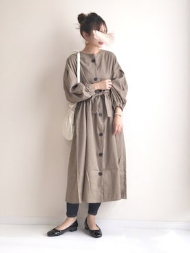 「TODAYFUL（トゥデイフル）のTODAYFUL(トゥディフル) ''Vintage Apron Sacoche'' ヴィンテージエプロンサコッシュ ／11821066（ショルダーバッグ）」を使った、haru さん（レディース・161cm）の秋コーディネート