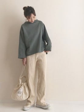 「CONVERSE TOKYO（コンバーストウキョウ）のアイテム」を使った、haru さん（レディース・161cm）の冬コーディネート