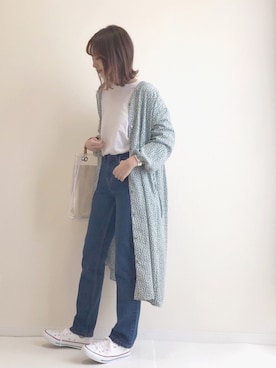 「NINE（ナイン）のアイテム」を使った、haru さん（レディース・161cm）の春コーディネート
