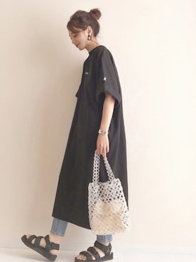 「NINE（ナイン）のアイテム」を使った、haru さん（レディース・161cm）の春コーディネート